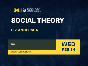 Social Theory - Anderson