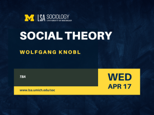 Social Theory - Knobl