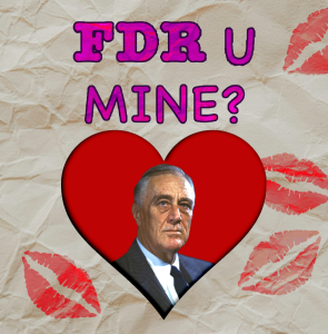 FDR in a Valentine's Day Card
