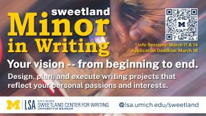 Minor in Writing flyer