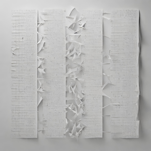 AI generated image of the prompt “messy low tech algorithms” based on the DALL·E 2 text to image generator from OpenAI.    There’s no link to it because it’s just an AI generated image.