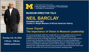 Neil Barclay from Charles Wright Museum of African American History