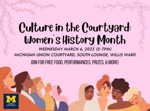 womens+ history month in the courtyard