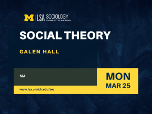 Social Theory - Hall
