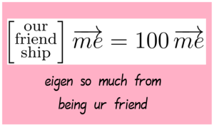 "eigen so much from being ur friend" (image credit: Anna Brosowsky)