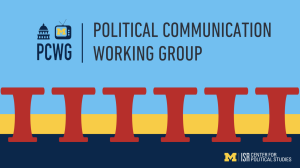 The Political Communication Working Group series