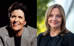 Award-winning journalist Kara Swisher and Mary Barra, chair and CEO of General Motors