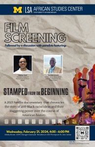 ASC Film Screening and Discussion. *Stamped from the Beginning (*2023, Documentary, 1h 31m)