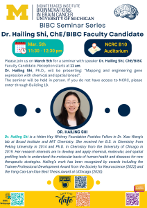 BIBC Faculty Candidate: Dr. Hailing Shi