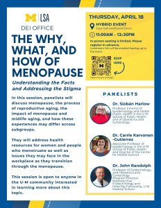 Menopause Panel Flyer
