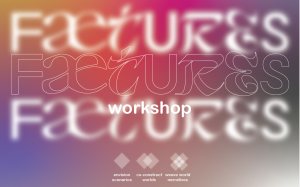 A blurred multi-color background with the workshop name in white.