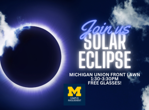 image of solar eclipse with tagline "join us"
