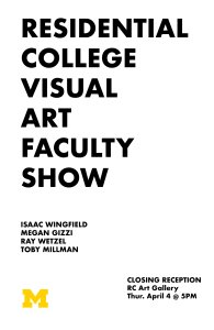Faculty show poster
