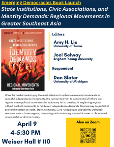Emerging Democracies Book Launch: "State Institutions, Civic Associations, and Identity Demands"