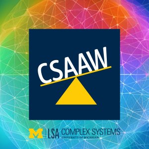 CSAAW Logo on top of an image of a network