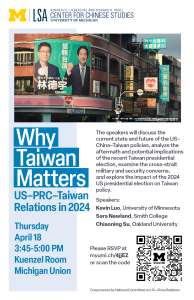 Why Taiwan Matters: U.S.-PRC-Taiwan Relations in 2024