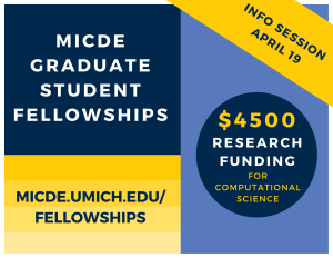 MICDE Graduate Student Fellowships - information session April 19