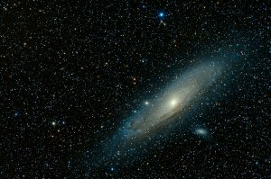 Andromeda with DSLR from high ground in CO