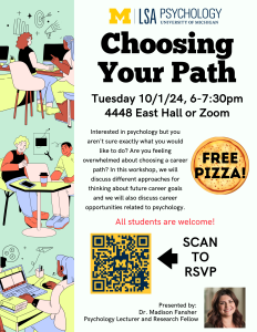 Event flyer containing date, time, location and QR code for RSVP.