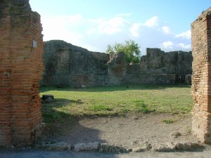 View into the comitium at Pompeii.