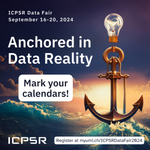 Promo image for the 2024 ICPSR Data Fair