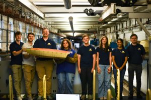 Naval Architecture Interns working at the lab