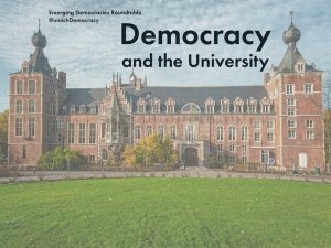 Center for Emerging Democracies Roundtable | Democracy and the University
