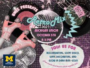 Rollerskates, discoball, and Umix fun