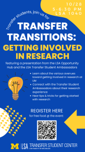 Getting Involved in Research Flyer