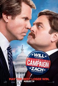 Poster depicting Will Ferrell and Zach Galifianakis in The Campaign