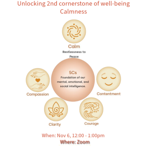2nd Cornerstone of Well-Being: Calmness 2nd Cornerstone of Well-Being: Calmness