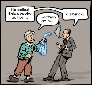 A cartoon image created by Jim Ottaviani