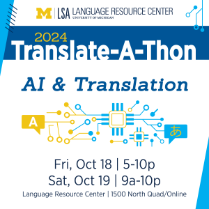 2024 Translate-a-thon AI in Translation