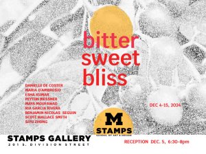 Poster for Bittersweet Bliss, the 2024 BA Senior Studio Exhibition