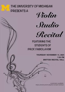 Violin Studio Recital