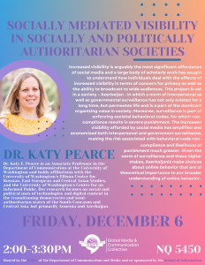 Dr. Pearce Speaking Event