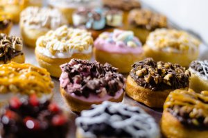 Stock image of donuts