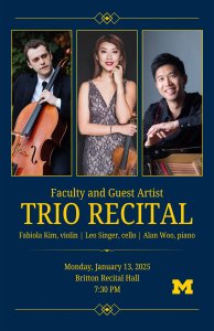 Faculty and Guest Piano Trio Recital