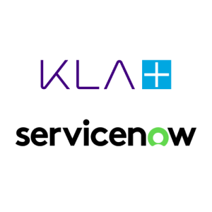 KLA and ServiceNow logo