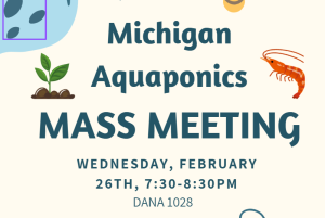Michigan Aquaponics Mass Meeting Poster