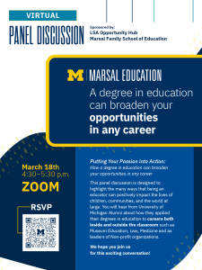 Flyer with descriptive language about the session