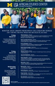 Poster of the Winter 2025 UMAPS Research Colloquium Series Poster of the Winter 2025 UMAPS Research Colloquium Series