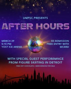 Visual flyer containing information on event location, timing and special performances