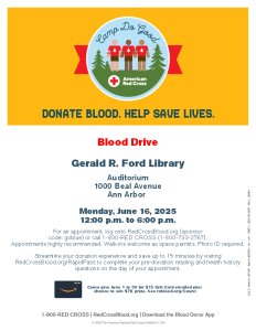 flyer for blood drive