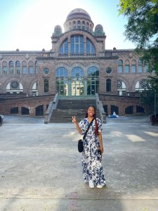 CGIS Advisor, Cierra Murphy, standing in front of UAB