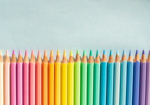 colorful colored pencils in rainbow order colorful colored pencils in rainbow order