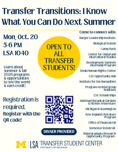 Transfer Transitions: I Know What You Can Do Next Summer flyer