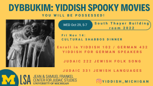 Dybbukim Yiddish Film Screening Poster