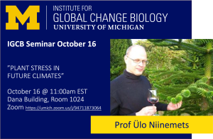 IGCB Seminar October 16 IGCB Seminar October 16