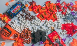 Variety of candy